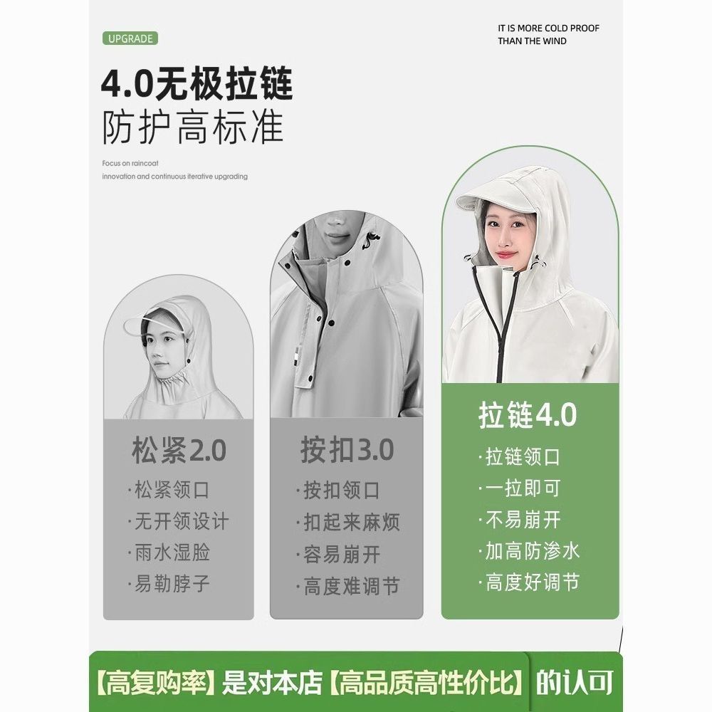 雨衣女骑车全身防暴雨摩托车男成人一体牛津布厚学生雨披电动车