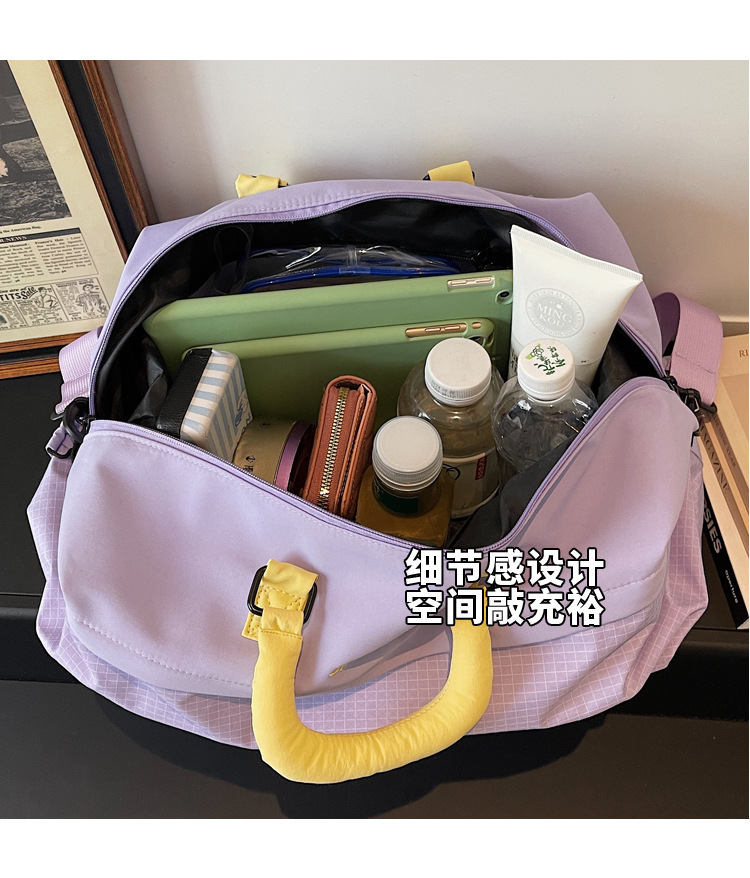 Expandable travel bag, large capacity, lightweight, women's