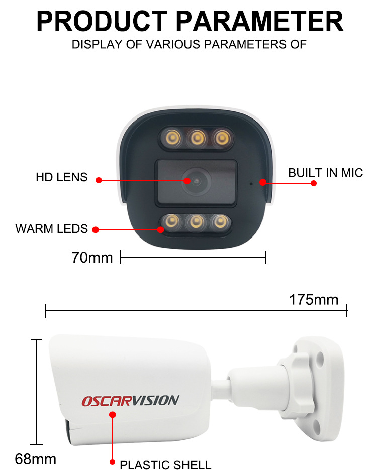 POE security camera set 4K night vision waterproof