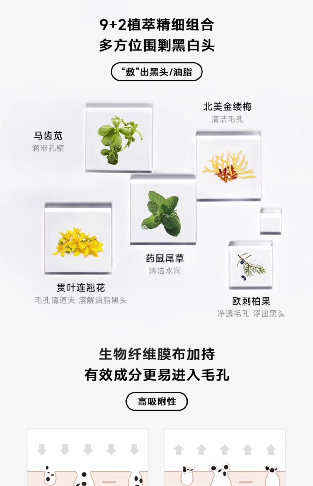 柏翠丝去黑头鼻贴收毛孔闭口粉刺导出贴清洁草莓鼻青少年敏肌适用