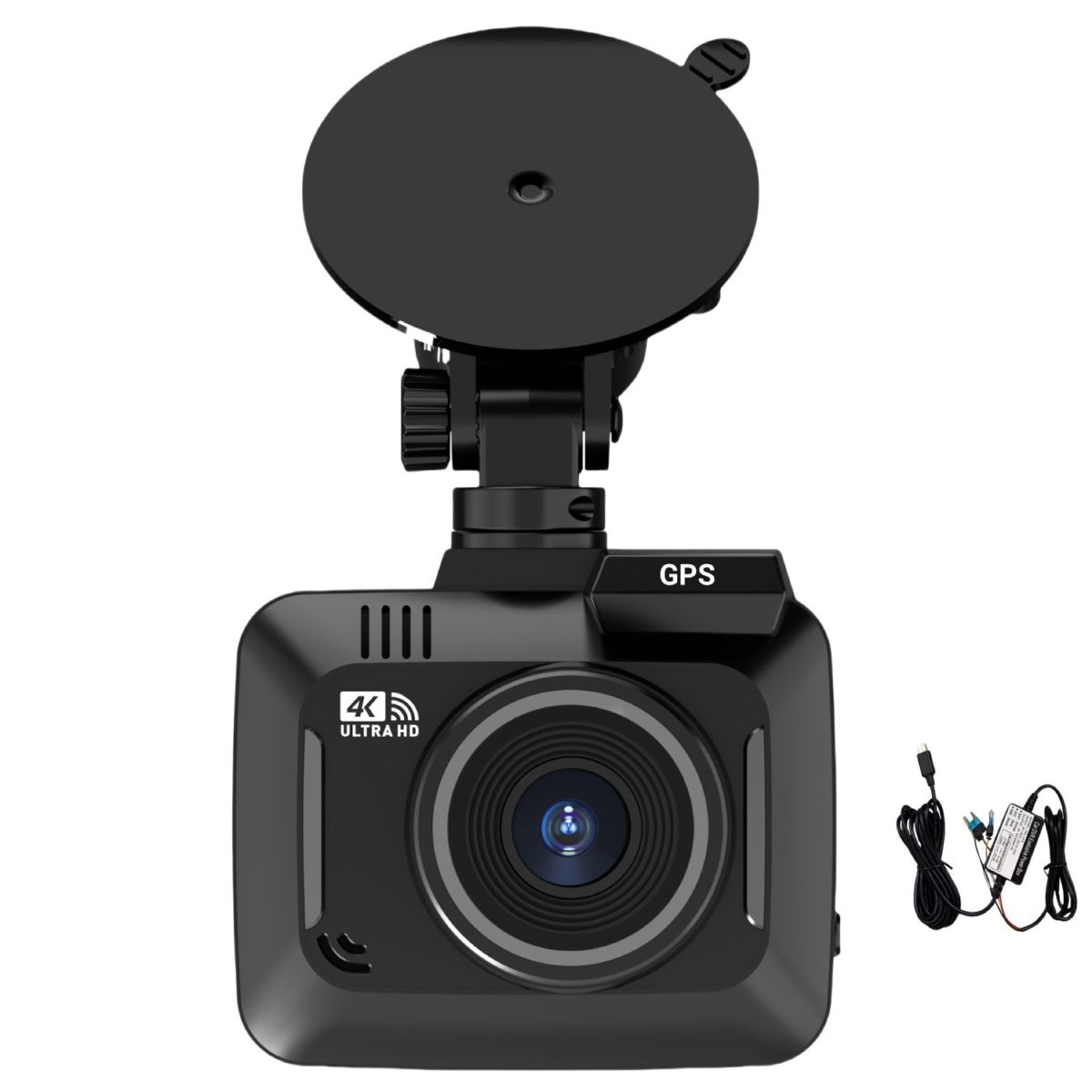 Dual lens 4K araç kamerası, GPS ve 5G WiFi, park izleme