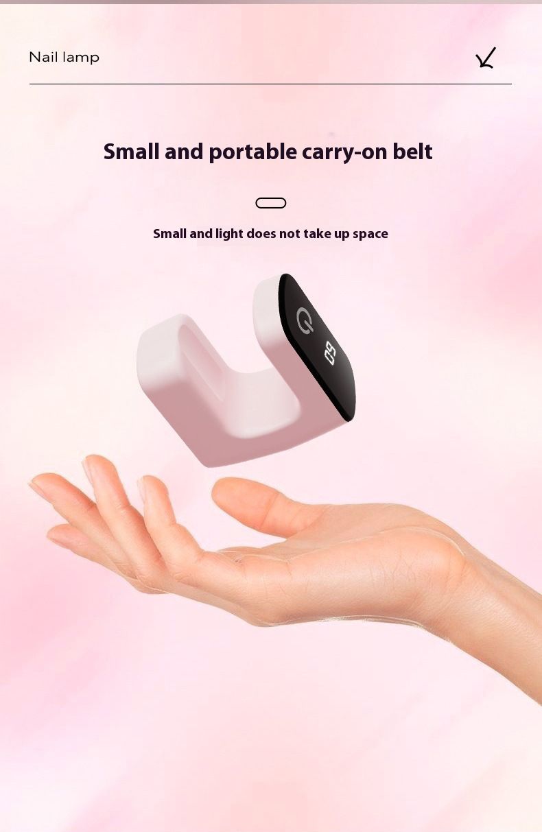 Mini kare UV-LED tırnak lambası, hızlı kuruyan jel ışığı