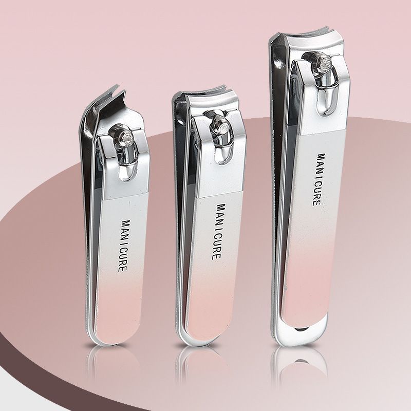 Farbverlauf-Nagelknipser-Set, 4-teilig, tragbares Etui