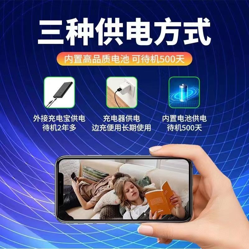 Wireless smart security camera with WiFi, HD recording, mobile remote control