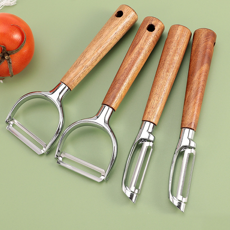 Stainless steel rosewood vegetable peeler knife, thickened