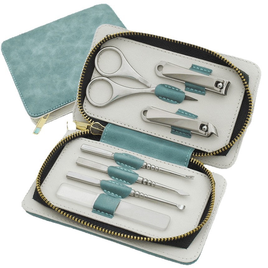 11-piece stainless steel nail and foot care set
