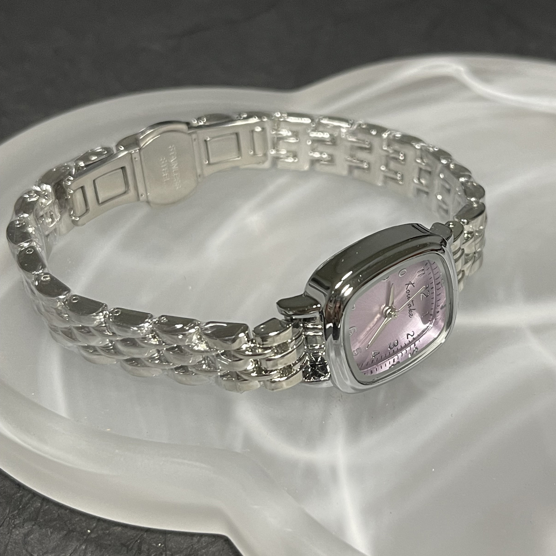 Women's Square Link Chain Watch, British Style