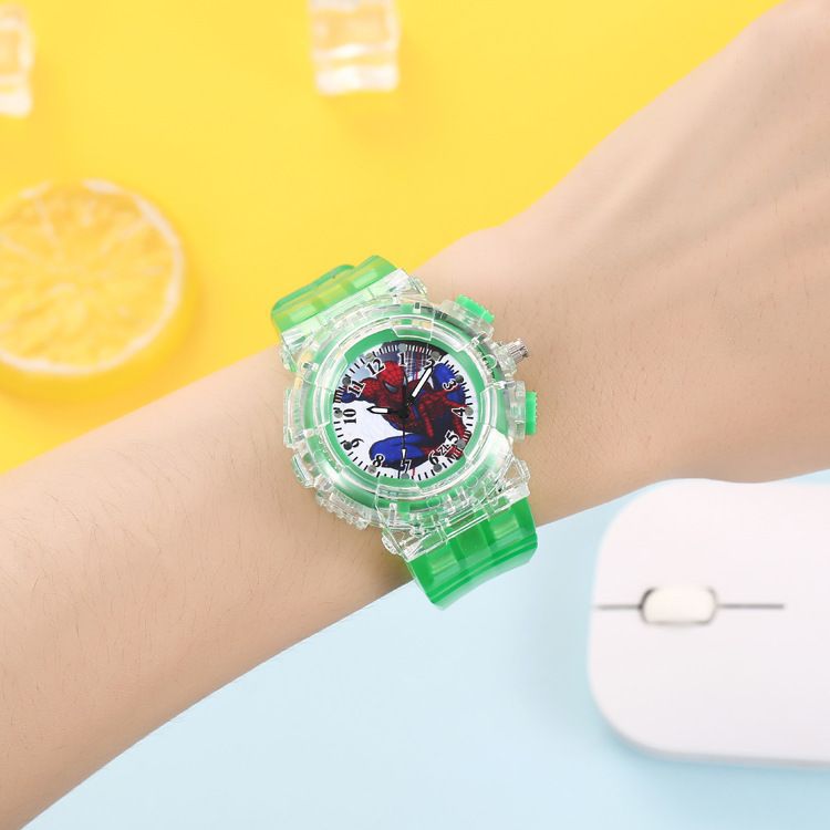 Çocuk luminous kuvars saat, LED renkli ışık, pointer göstergesi