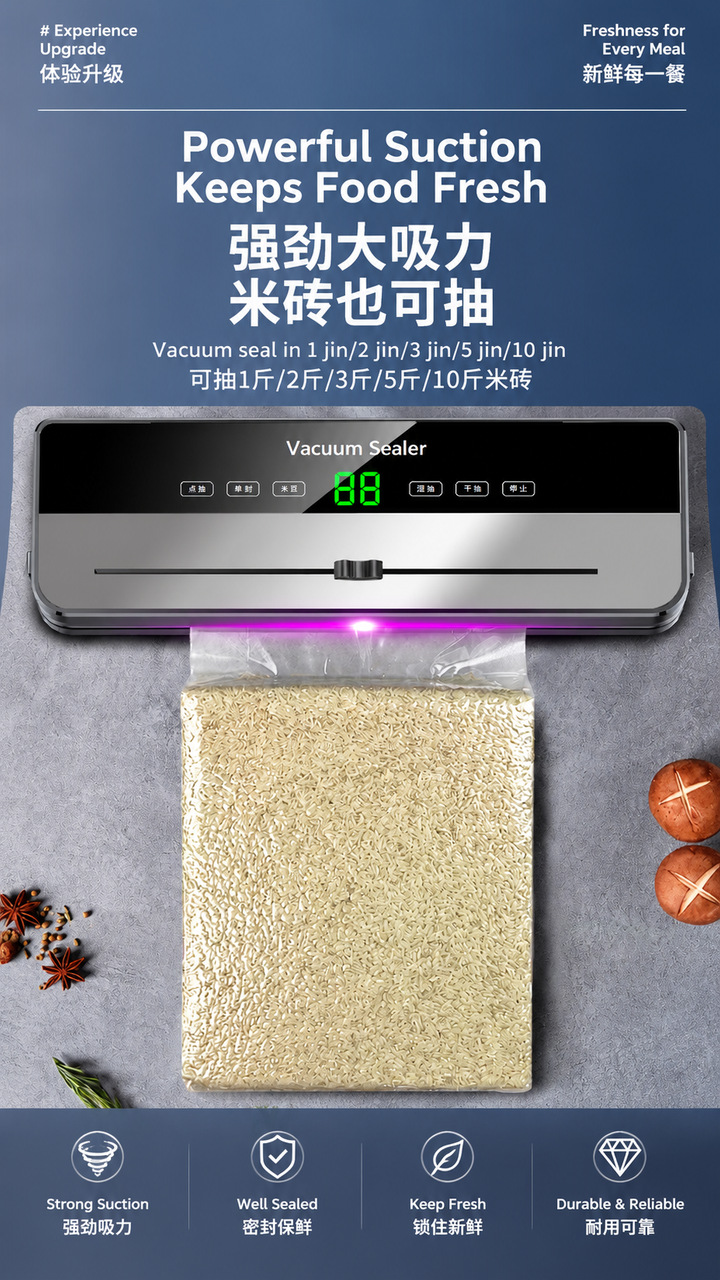 Vakuum-Versiegelungsmaschine für Lebensmittel