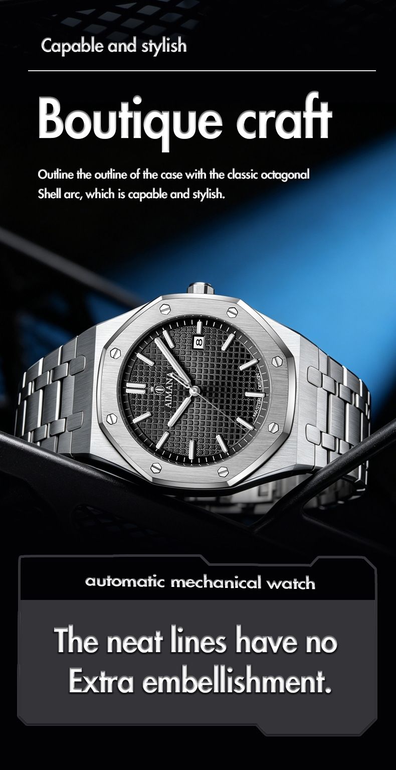 AIMANA Herrenuhr, wasserdicht leuchtend
