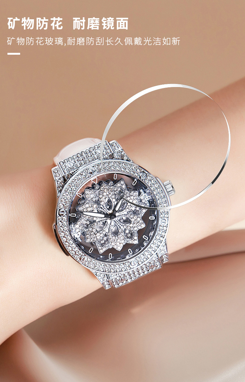 Women's Watch Large Dial Waterproof Star Design