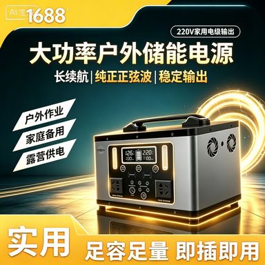 3000W户外移动电源220v大容量便携家用自驾直播露营摆摊应急电瓶