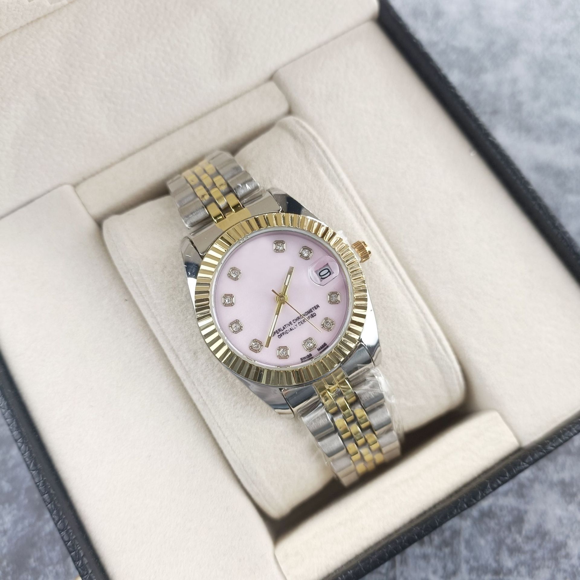 Women's steel band quartz watch, classic daily style