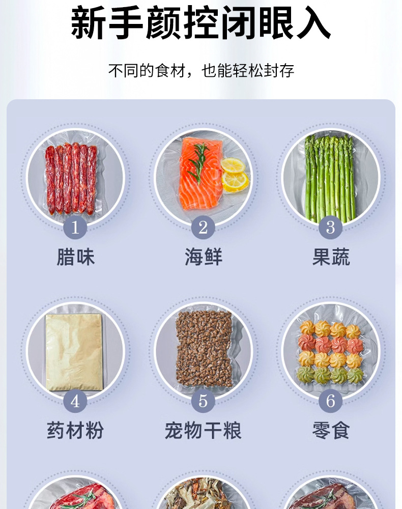 Fully automatic vacuum sealer with digital display