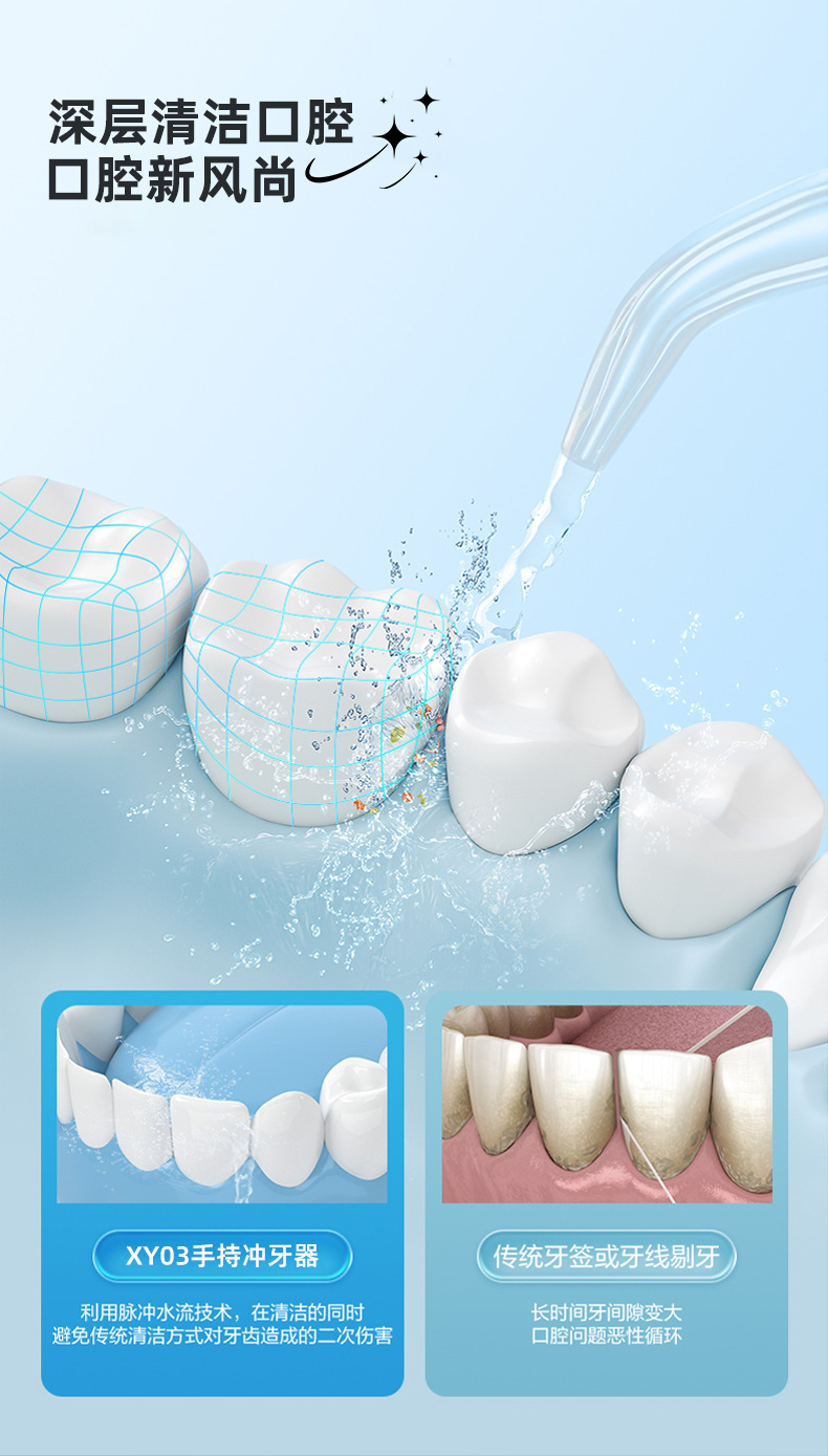 Oral irrigator 300ml su tankı taşınabilir