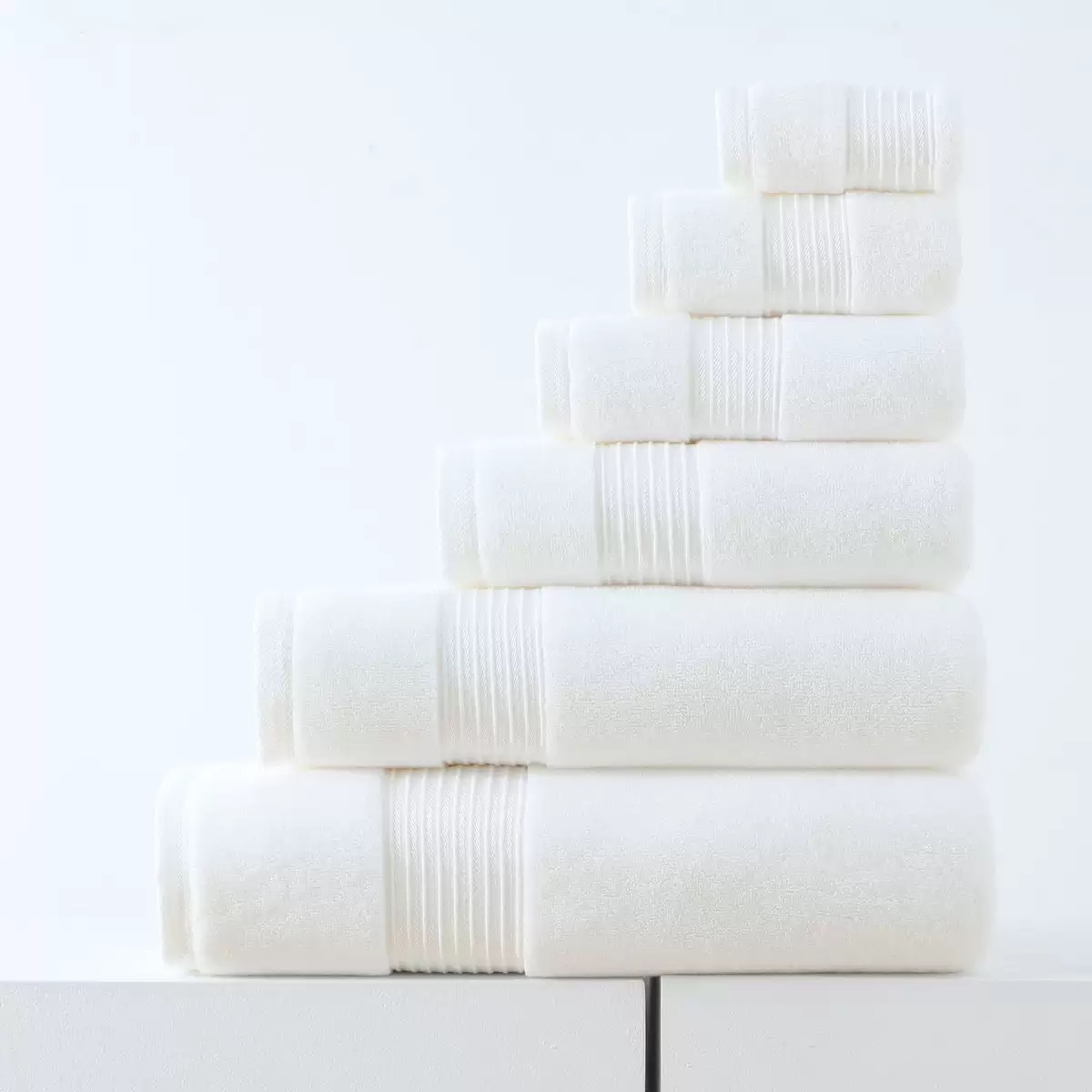 Cotton Towel and Bath Towel Set, 100% Pure Cotton, Four Pieces