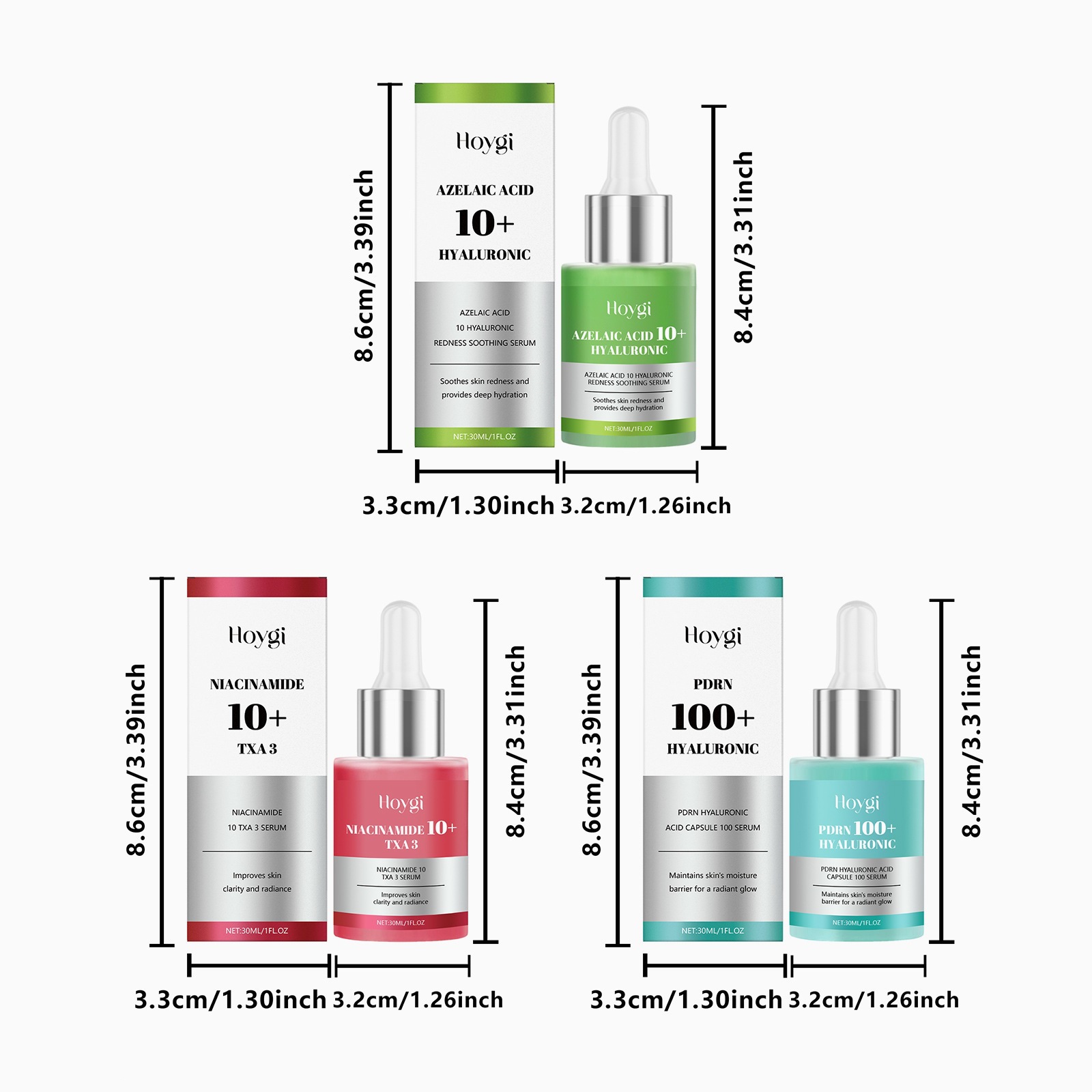 HOYGI Hyaluronsäure-Serum, feuchtigkeitsspendend für das Gesicht