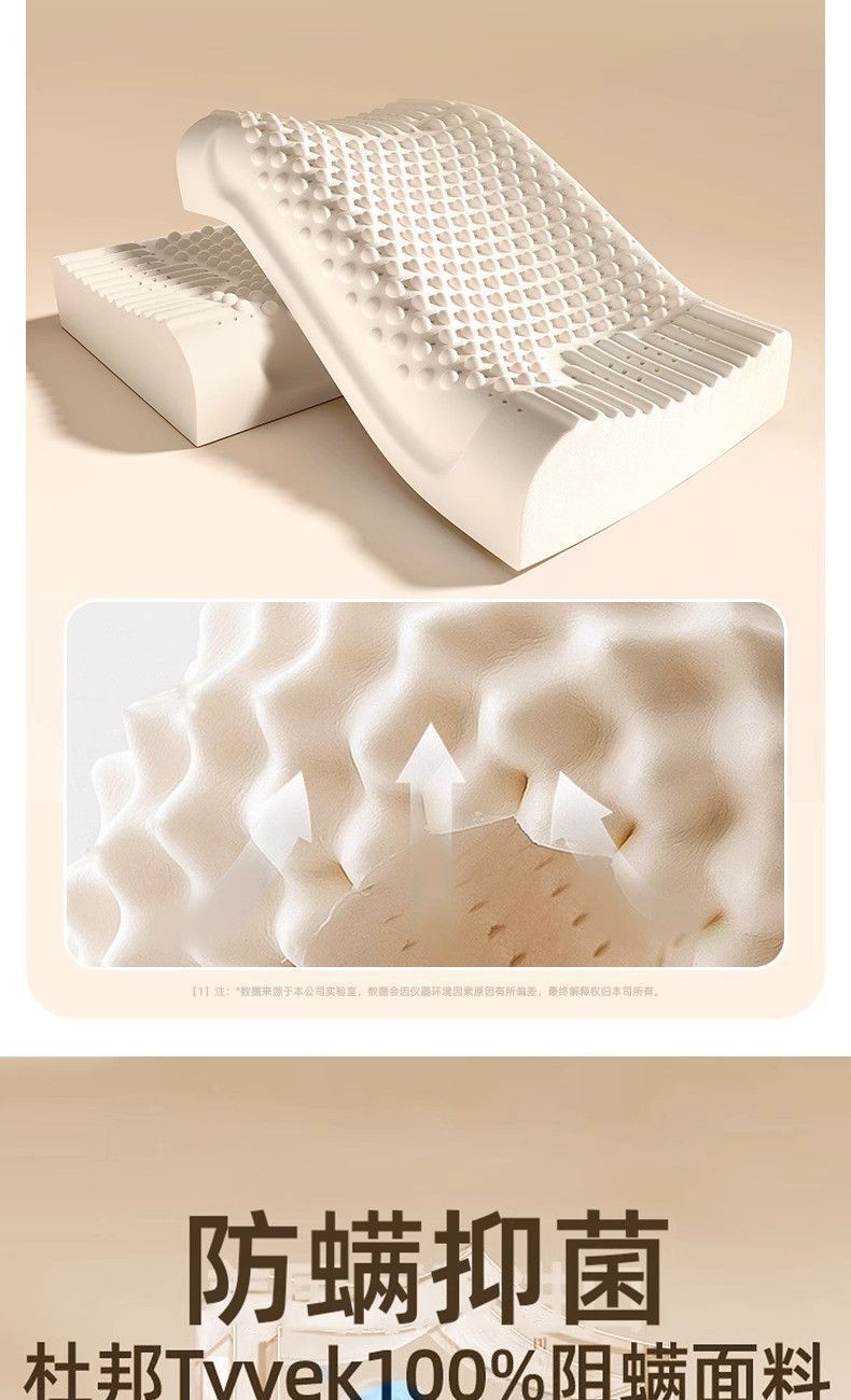 Memory foam pillow pair, natural memory foam, cervical neck support
