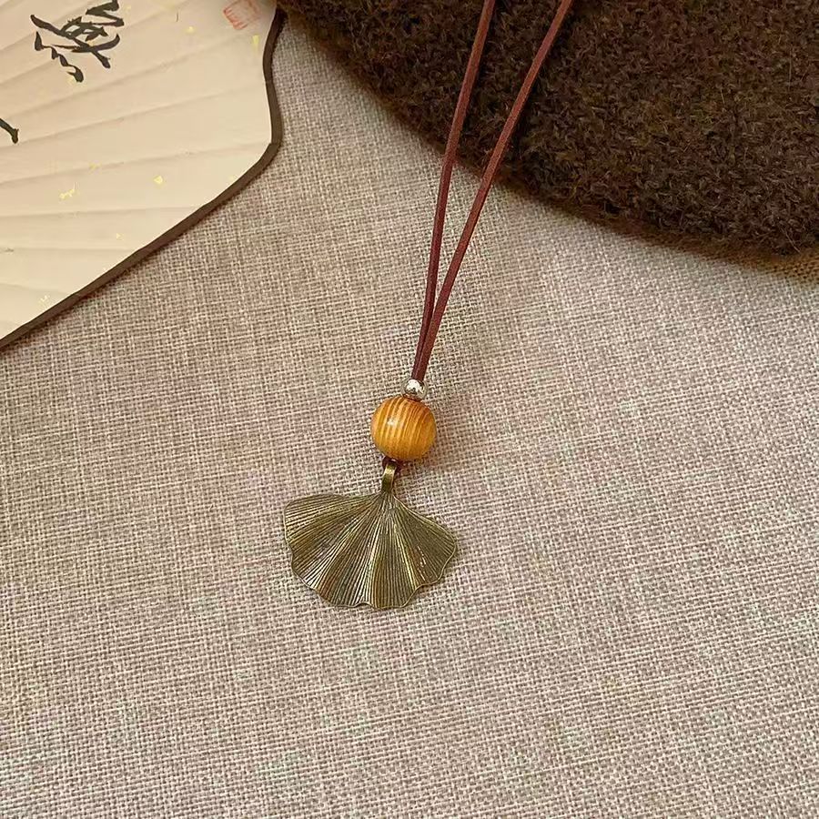 Zen tarzı uzun kelebek düğümlü kolye, kadın vintage bohem aksesuarı
