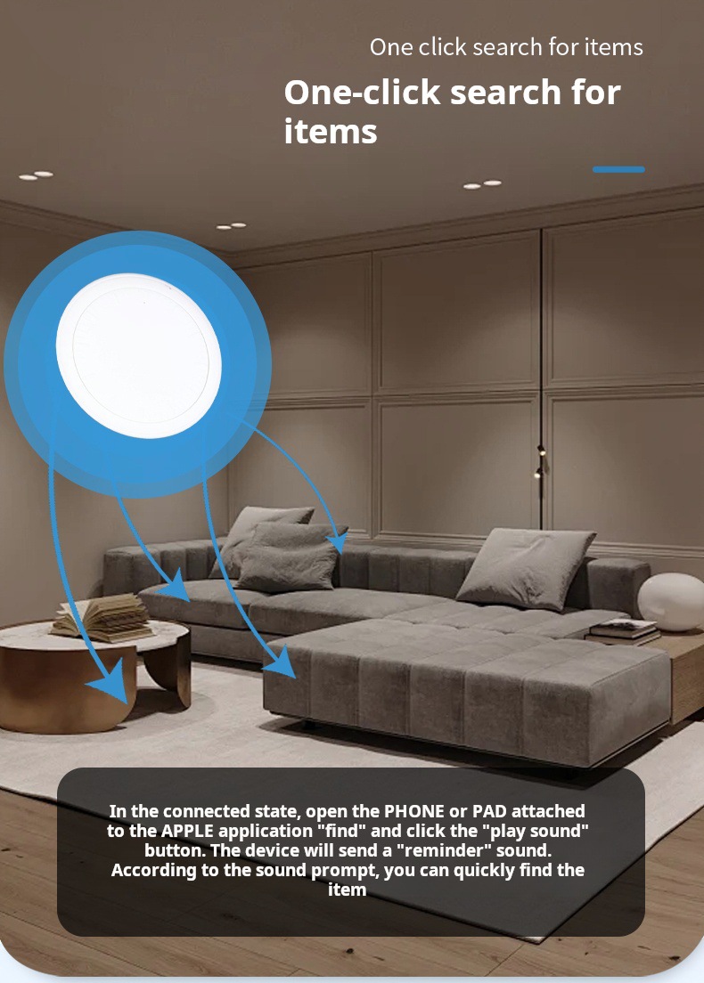 Akıllı bulucu, iOS Find My ve Android iTag uyumlu