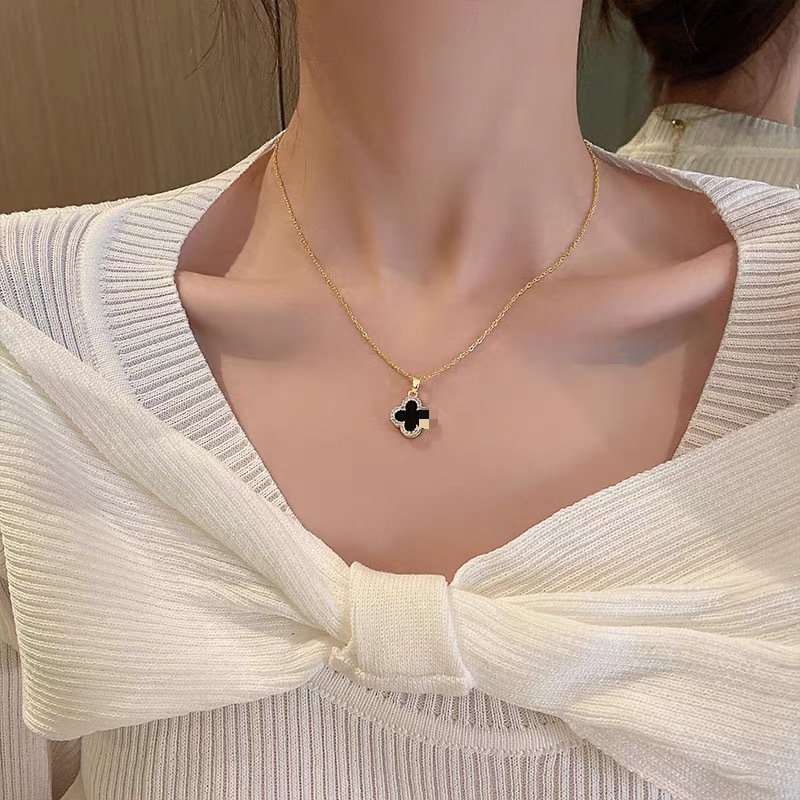 S999 Sterlingsilber Halskette Damen Zirkonia Schlüsselbein-Kette