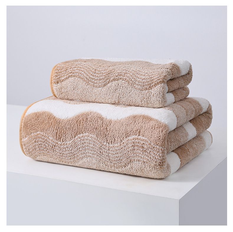 Coral fleece towel set, thick and quick-drying