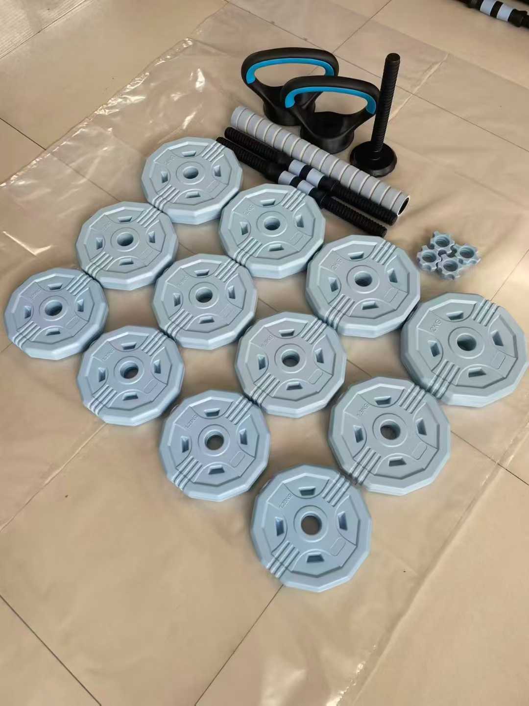 Ayarlanabilir dumbbell seti, evde fitness antrenmanı için