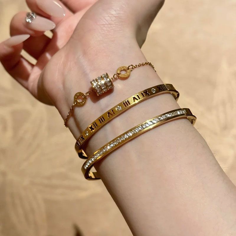 Titanium steel bracelet, stainless steel, buckle closure