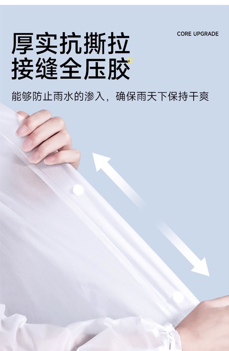 一次性雨衣加长大帽檐全身防暴雨成人加厚款旅游登山旅行单人雨披
