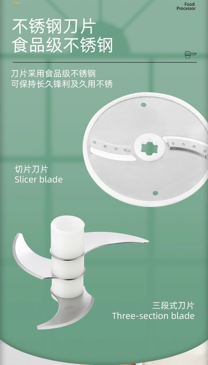 Electric garlic chopper and vegetable cutter, multifunctional