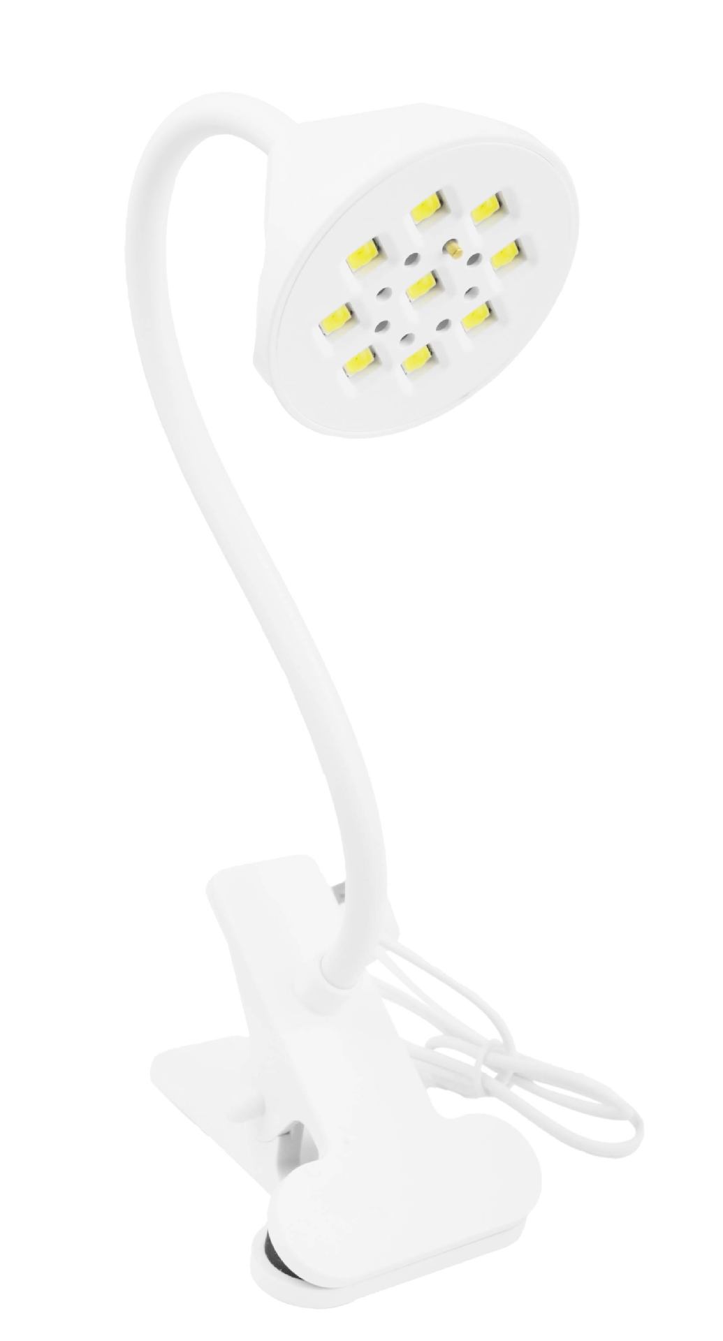 QX12 tırnak lambası, 9 LED, klipsli, jel lehçesi fototerapisi