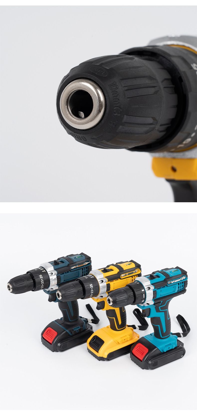 Multifunctional hand electric drill, dual-speed, impact drill set