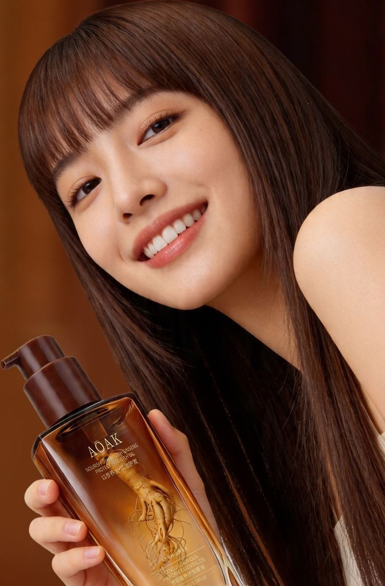 Ginseng saç bakım yağı, saç büyüme ve beslenme özü