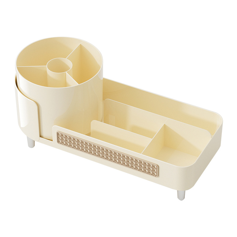 Rotating Makeup Organizer, Large Capacity, Compartmentalized
