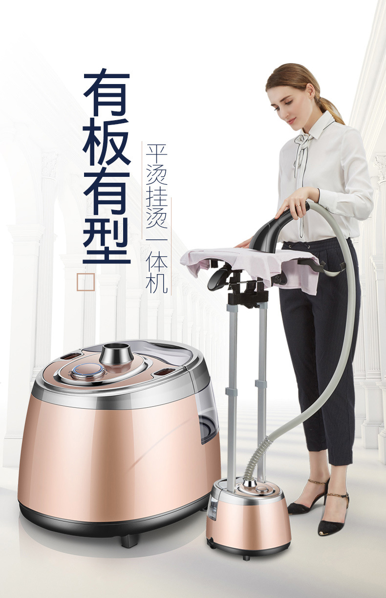 Vertical Double-Pole Garment Steam Presser