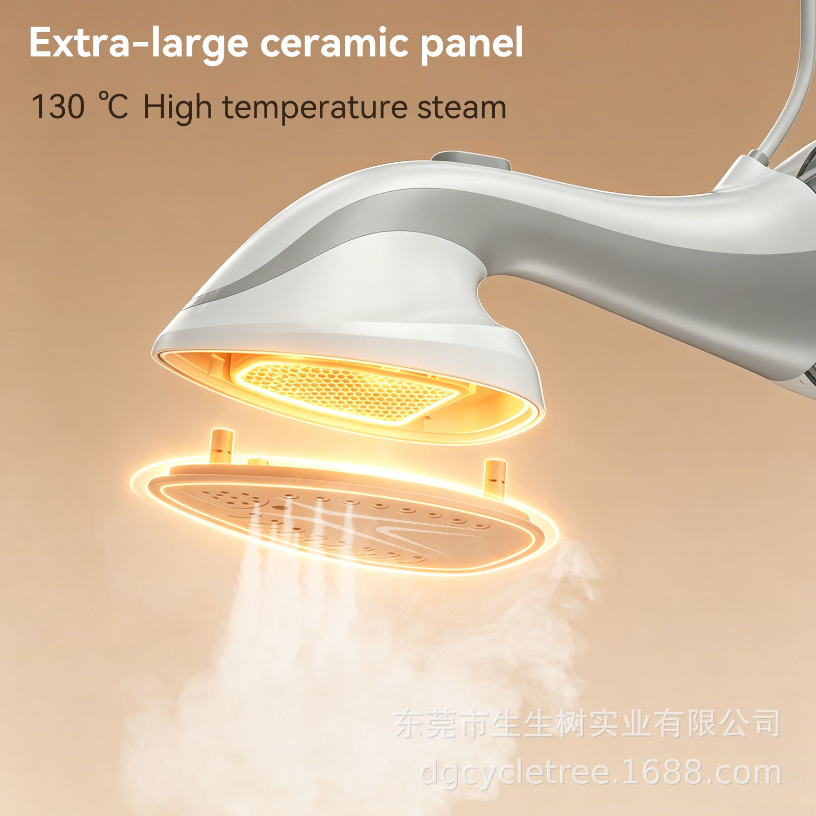 Handheld garment steamer, portable, for home and commercial use