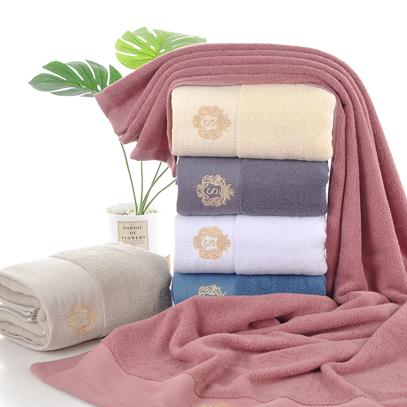 Pure cotton bath towel set, 3-piece
