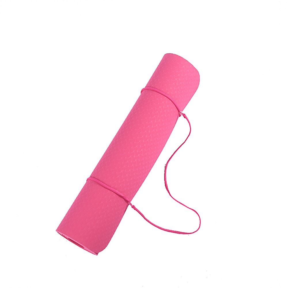Yogamatte TPE, 183x80x0.8cm, verdickt, einfarbig, Anfänger