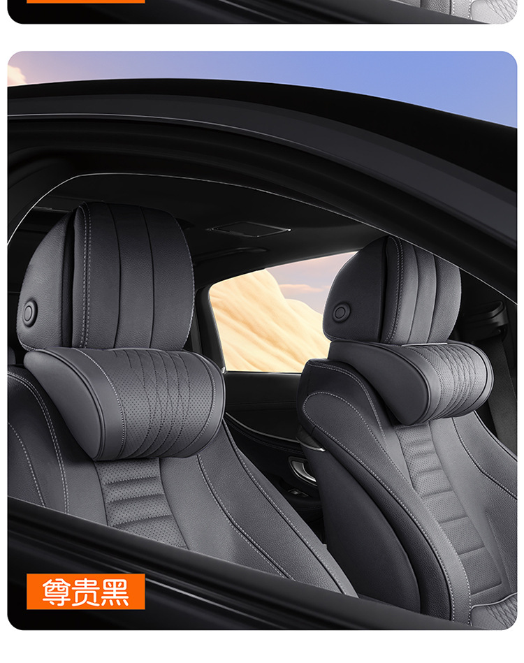 Fanxi Auto-Kopfstütze Nackenkissen Memory Foam 3er-Set