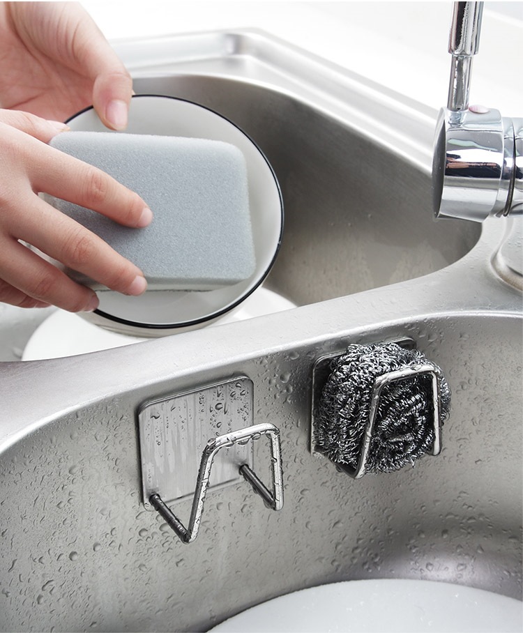 304 paslanmaz çelik sünger drenaj rafı, lavabo