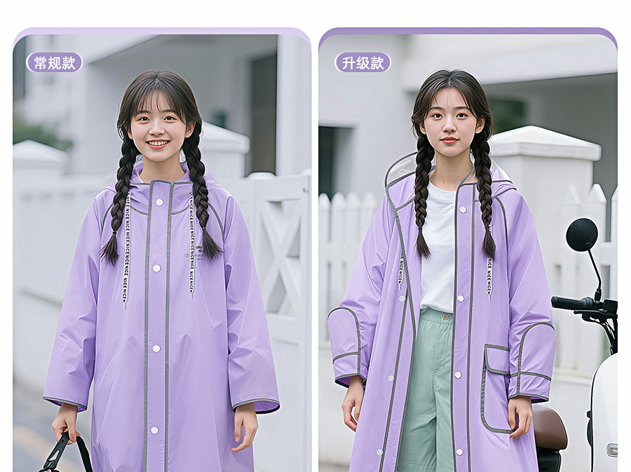 E-scooter raincoat, EVA, full-body, thickened