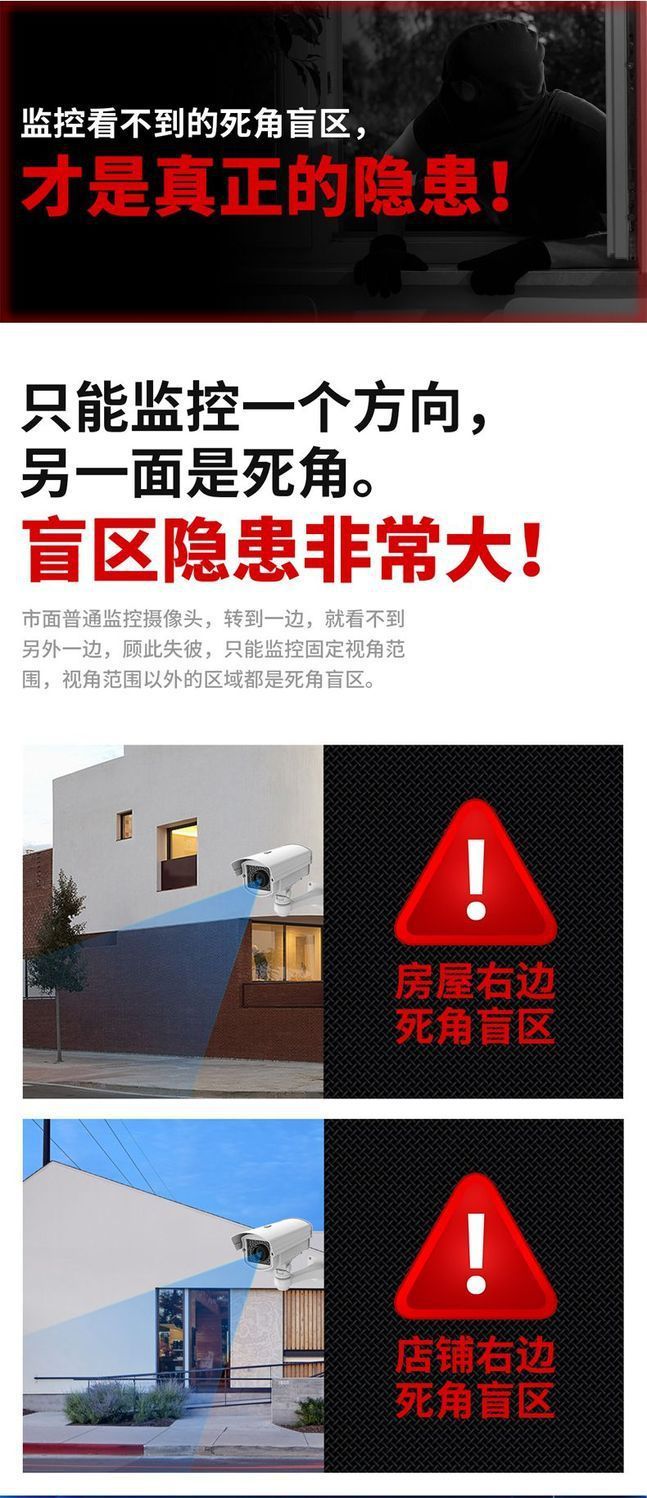 Outdoor WiFi camera 360° with 4G