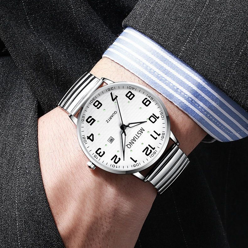 Seniorenuhr für Paare, Quarz, große Ziffern, wasserdicht, Mom & Dad Modelle