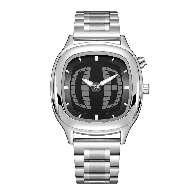 Men's sports watch with digital display quartz