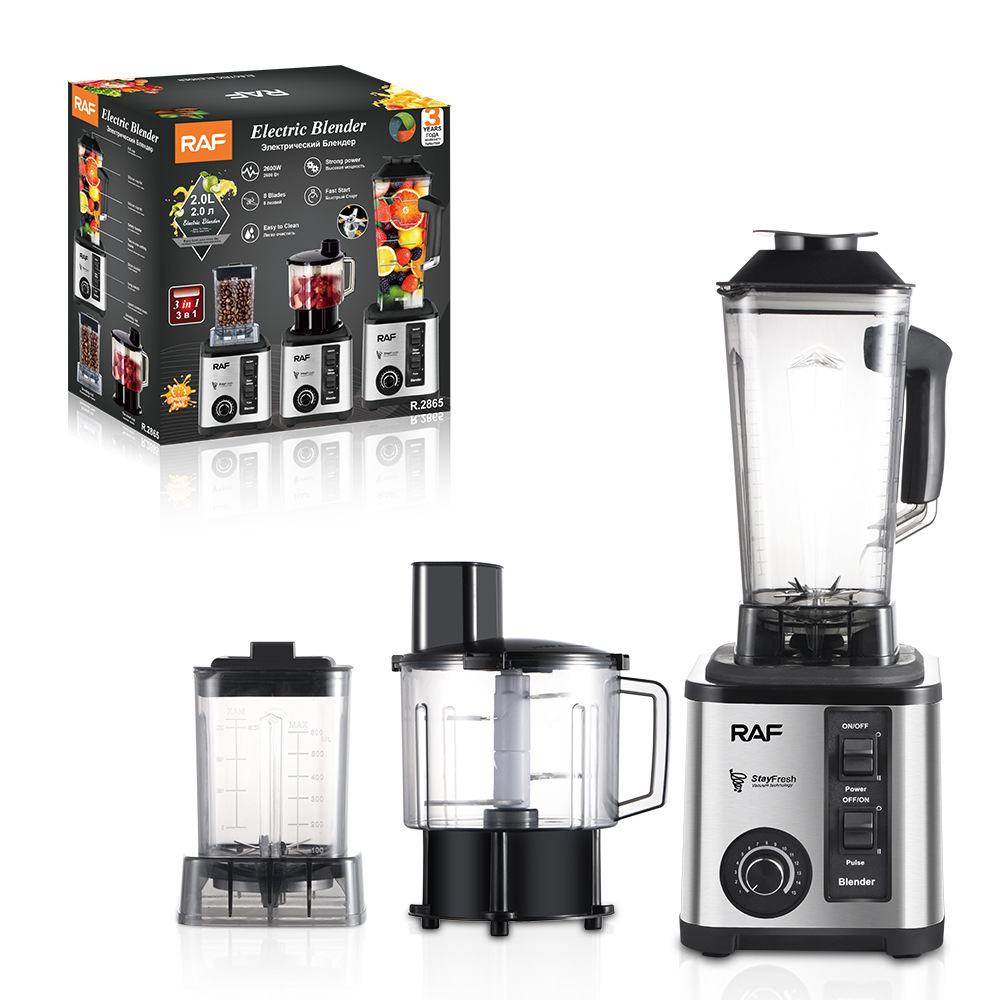 RAF 3-in-1 Blender 2L High-Speed EU Standard