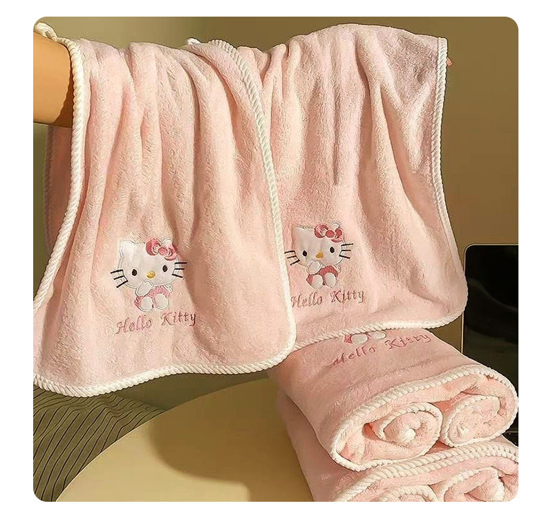 Hello Kitty Handtücher, Korallenfleece Badetücher