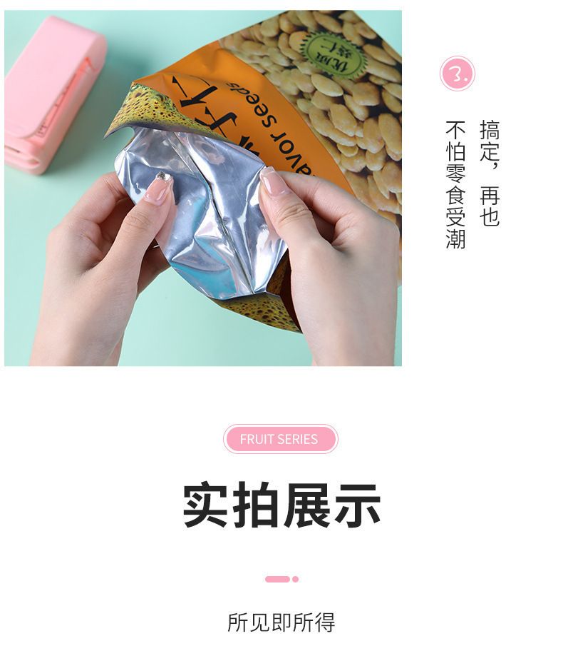 Mini taşınabilir el basmalı ısı yapıştırıcısı plastik çanta için