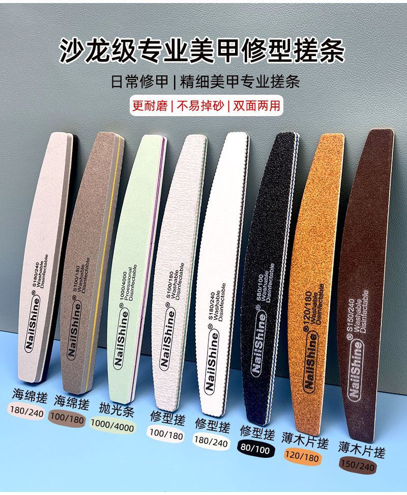 Manicure tool set 8-piece, nail file and shaping kit for beginners