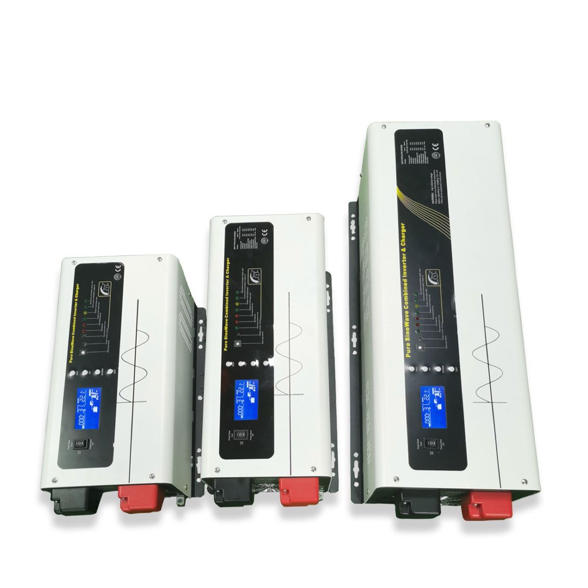 跨境正弦波太阳能逆变器12V24V 48V带充电UPS功能2000W 110V/220V