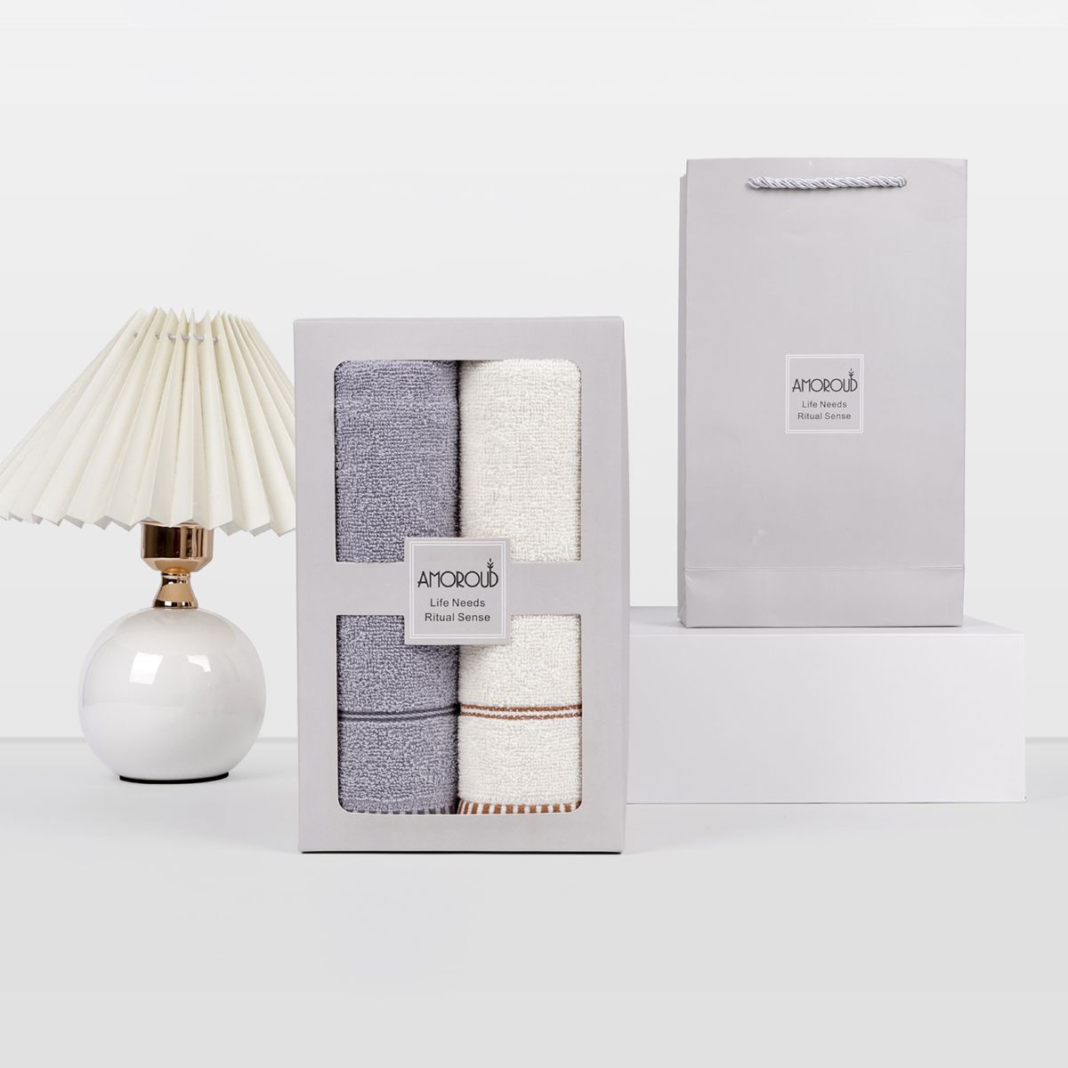 Mufanduo Pure Cotton Towel Gift Set, Double Pack